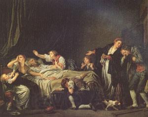 Jean Baptiste Greuze The Punishment of Filial Ingratitude (mk05) Norge oil painting art
